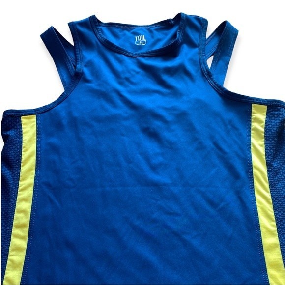 TAIL Dwight Blue And Yellow Activewear Tank - Picture 4 of 5